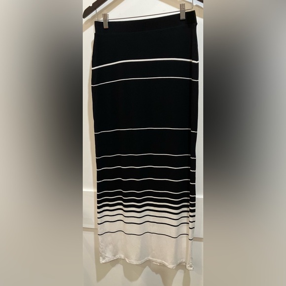 Dalia small women’s Black and White Striped Pencil Skirt - Picture 1 of 16